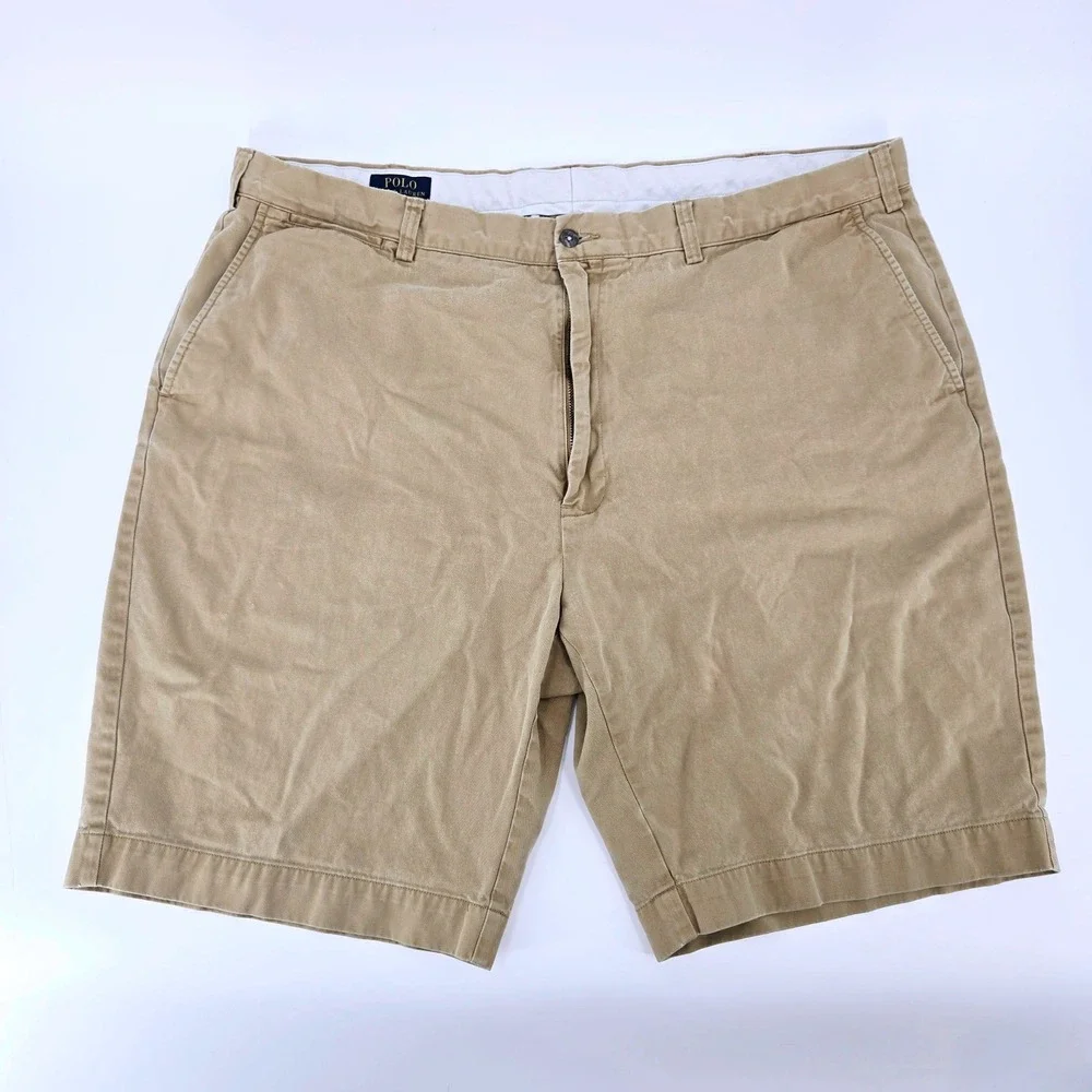 Polo Ralph Lauren Khaki Chino Shorts Tan Big‎ & Tall Size 44T / 44L